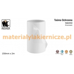 INDASA 566350 TAŚMA OCHRONNA PRZEZROCZYSTA 150mm x 2m materialylakiernicze.pl